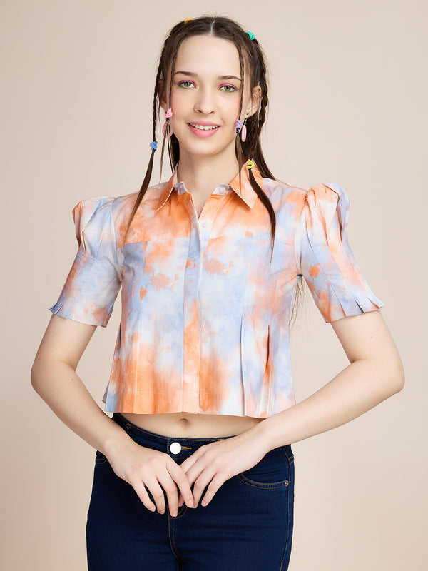 TIE AND DYE CROP TOP